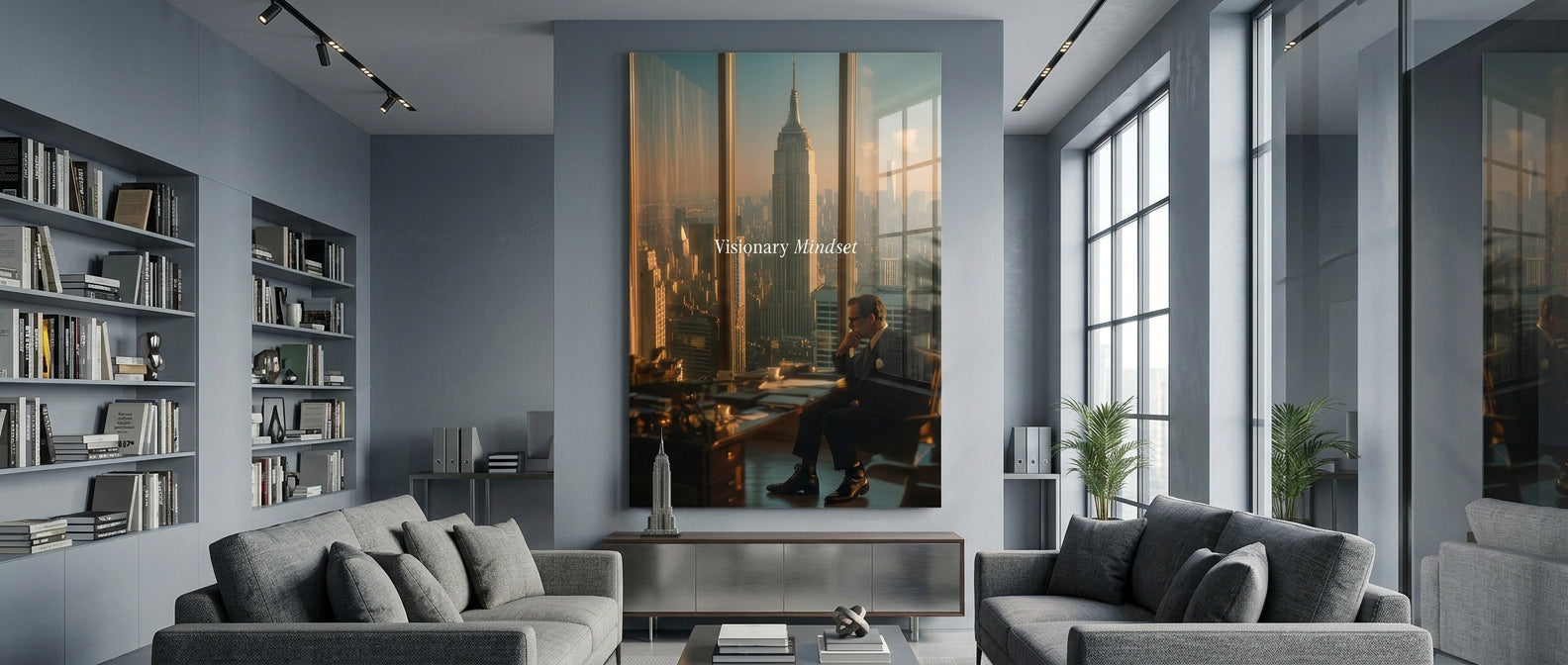 DOTCOMCANVAS® Visionary Mindset Acrylglas – Website Banner