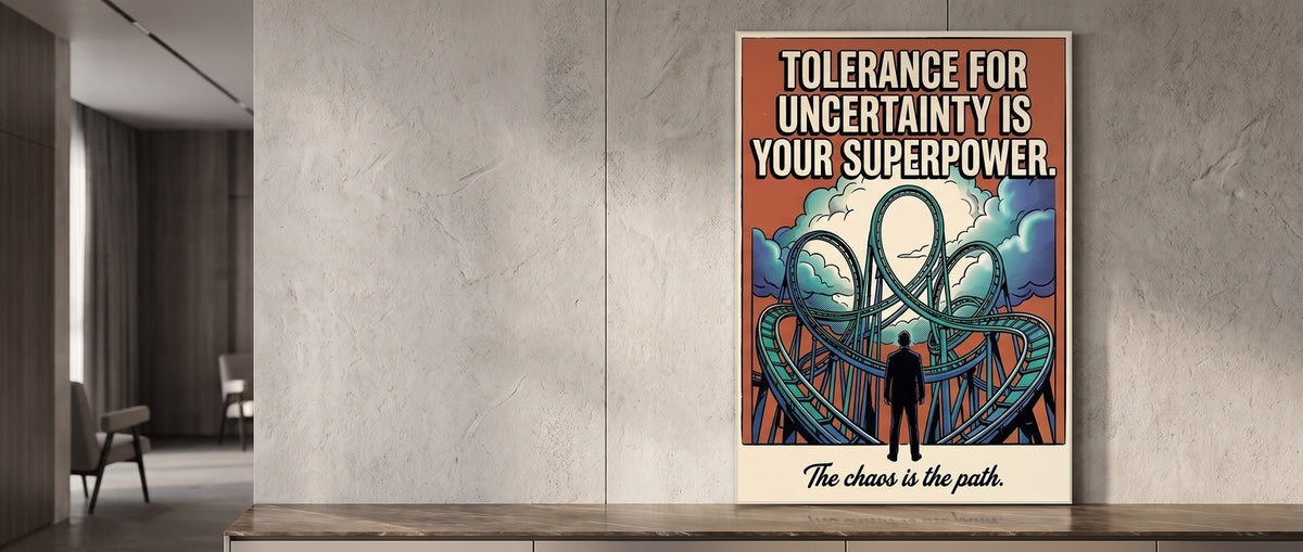 Acrylglasbild Tolerance For Uncertainty Website Banner