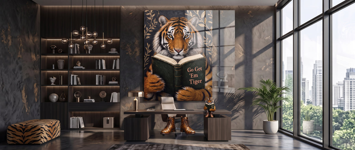 Acrylglasbild Go Get 'Em Tiger Website Banner
