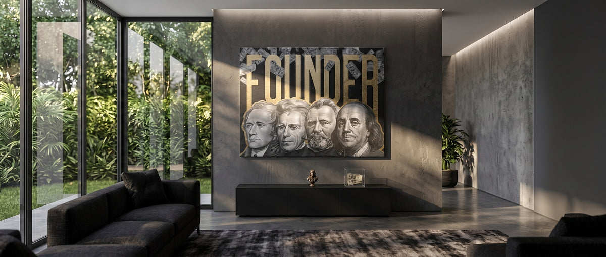 Leinwandbild Founder Website Banner