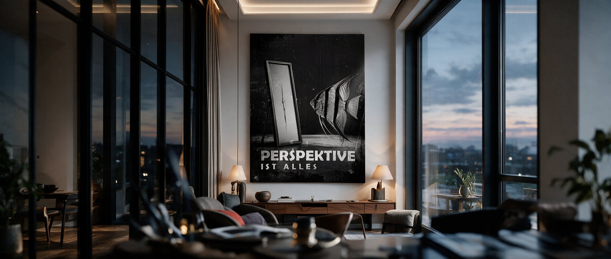 Poster Perspective Is Everything (Deutsch) Website Banner