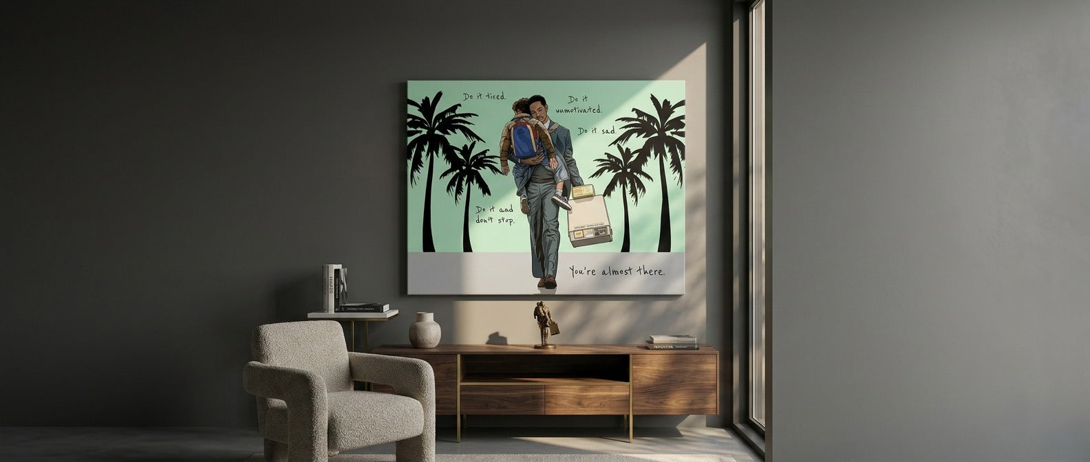 Do it and don't stop Canvas Banner
