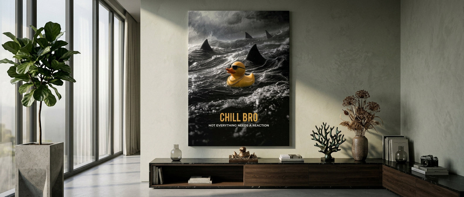 Chill Bro Leinwandbild Website Banner