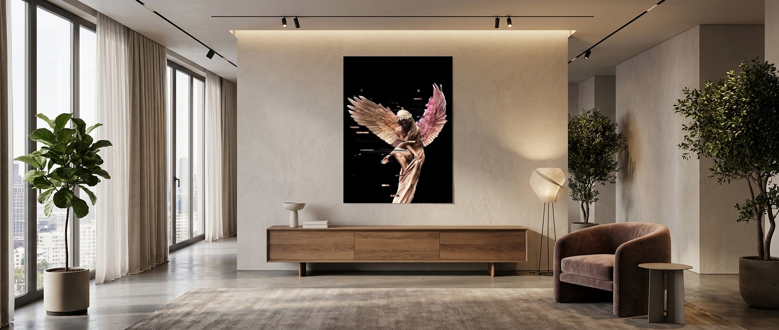 DOTCOMCANVAS Angel Glitch Poster Banner