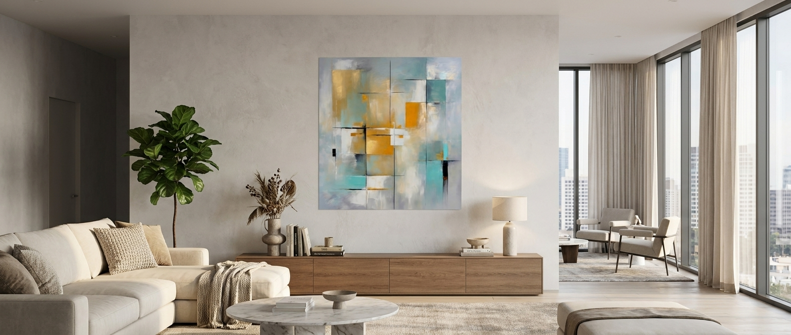 DOTCOMCANVAS Mosaic Arrangement Poster Banner