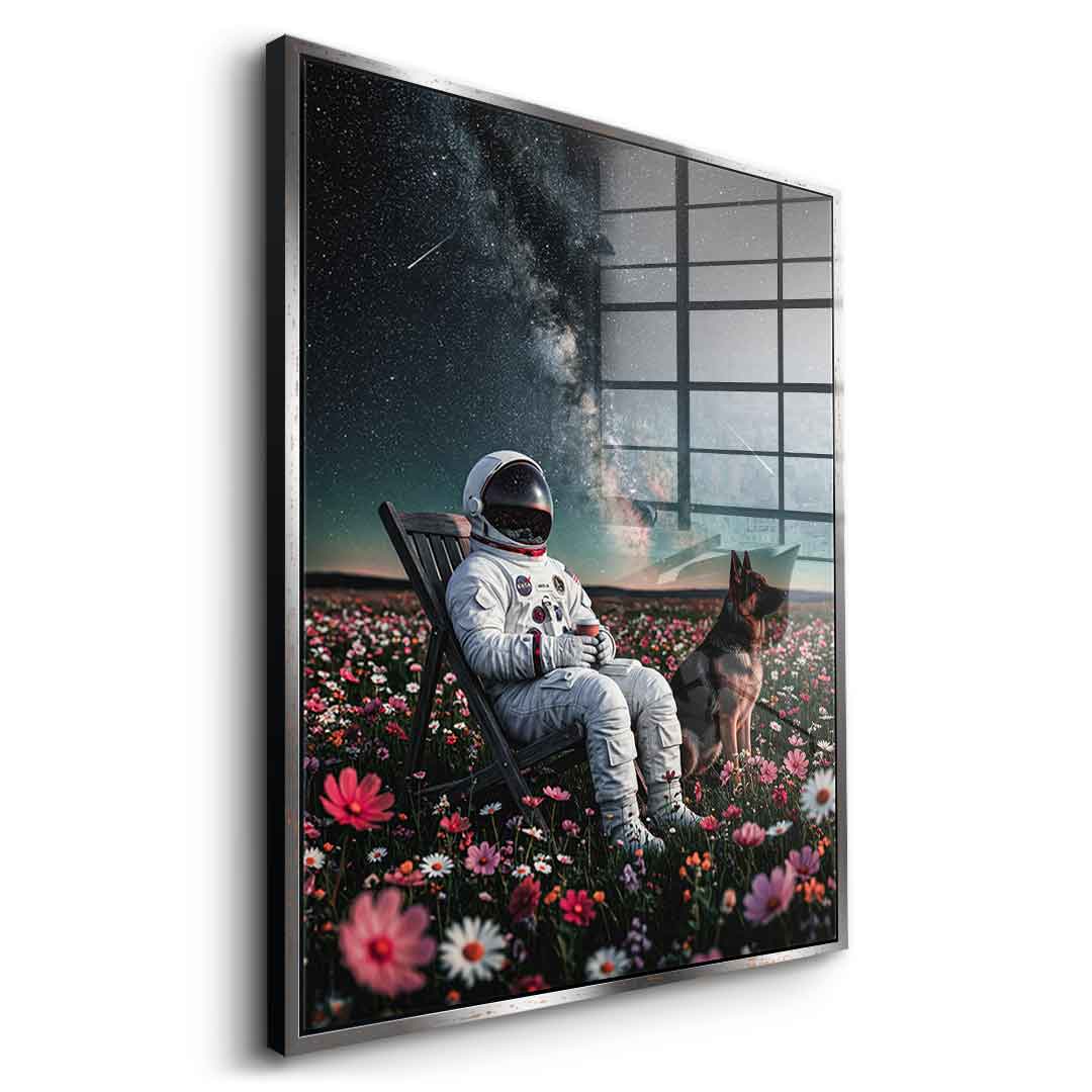 DOTCOMCANVAS® Astronaut's Silent Night Acrylglasbild – Ansicht 9