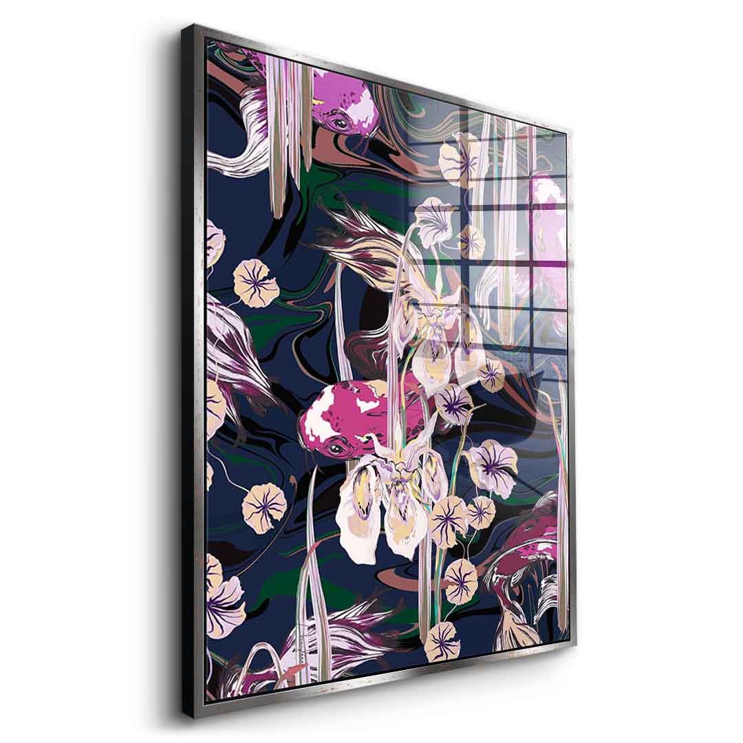 Koi Pond Purple - Acrylglas