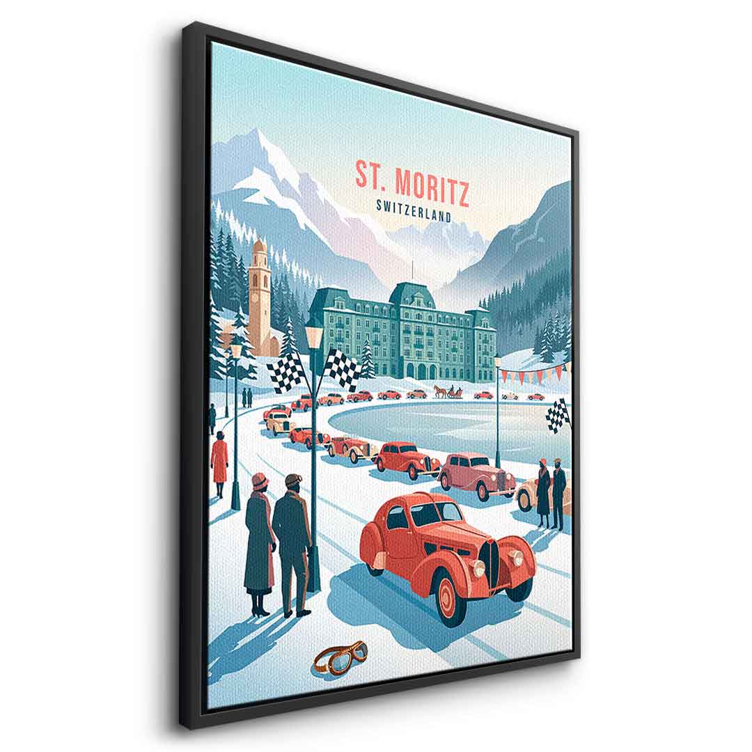 Saint Moritz Leinwandbild