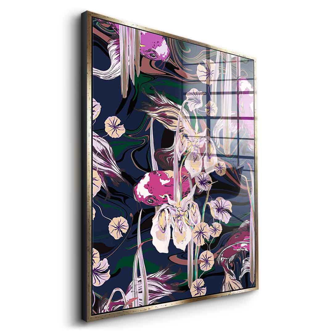 Koi Pond Purple - Acrylglas
