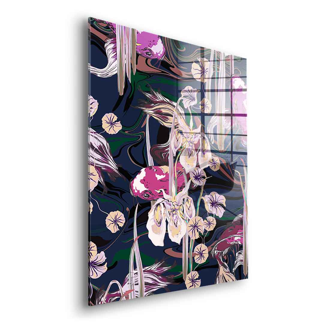Koi Pond Purple - Acrylglas