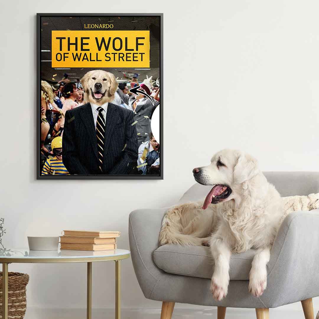 Wolf of Wall Street Pet Portrait - Customizable