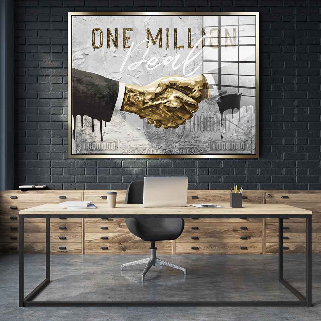 DOTCOMCANVAS 24K Feingold Bild One Million Deal - 24K Feingold