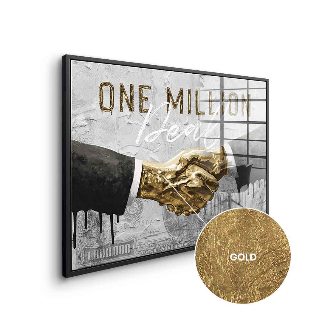 DOTCOMCANVAS 24K Feingold Bild One Million Deal - 24K Feingold