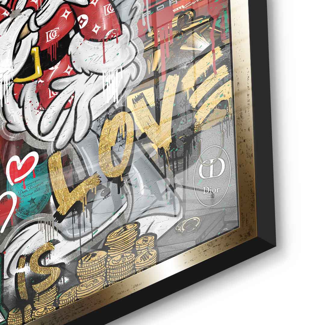 DOTCOMCANVAS 24K Feingold Bild Lovely Bunny - 24K Feingold