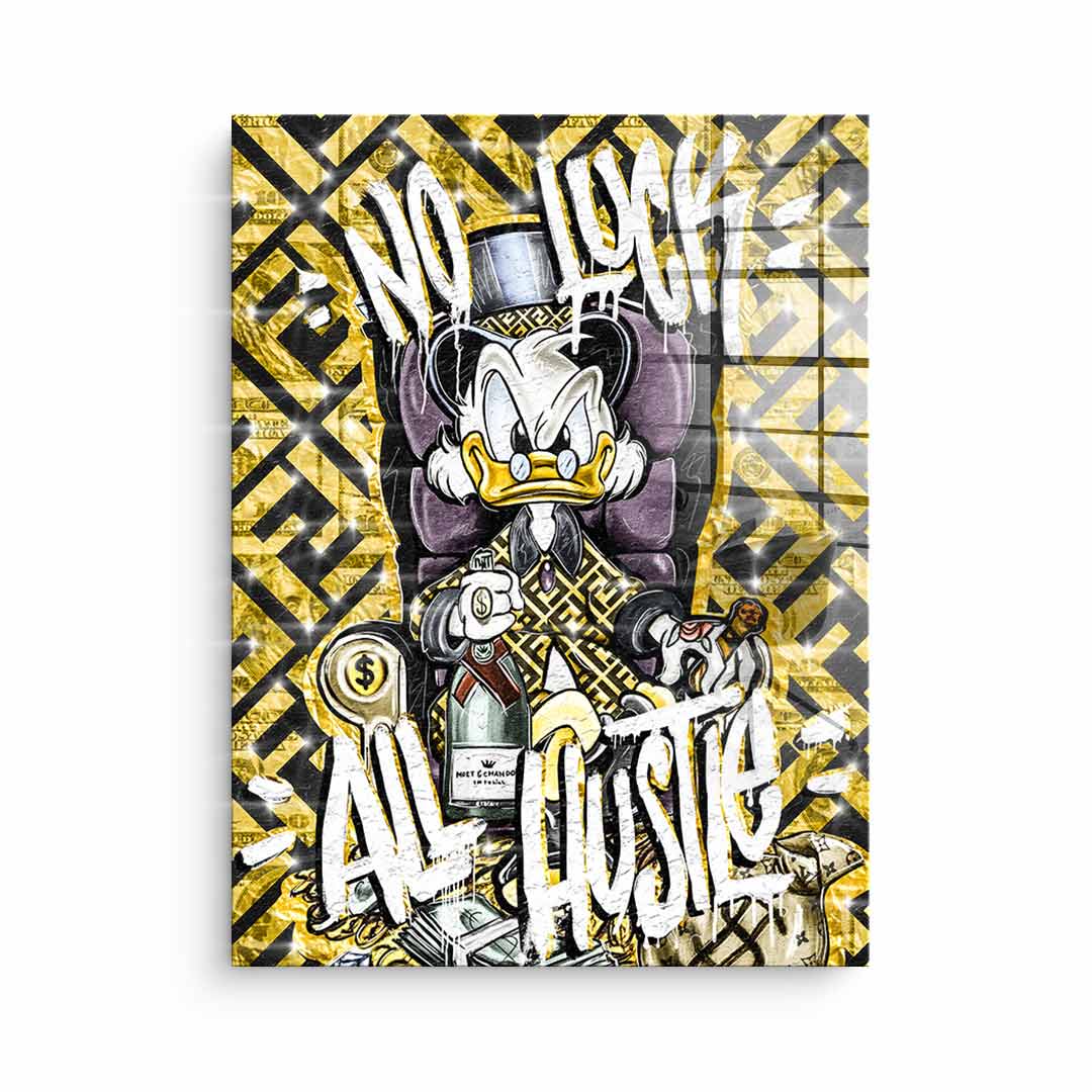 DOTCOMCANVAS 24K Feingold Bild ALL HUSTLE DUCK - 24K Feingold