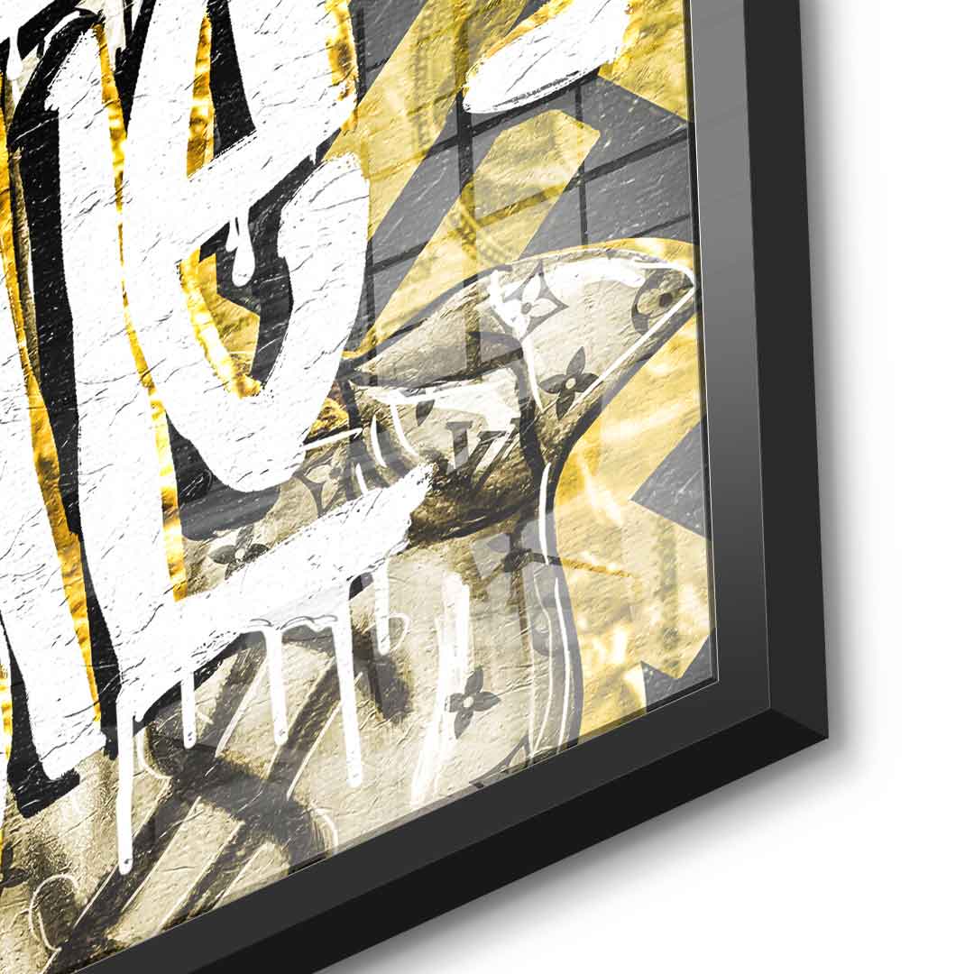 DOTCOMCANVAS 24K Feingold Bild ALL HUSTLE DUCK - 24K Feingold