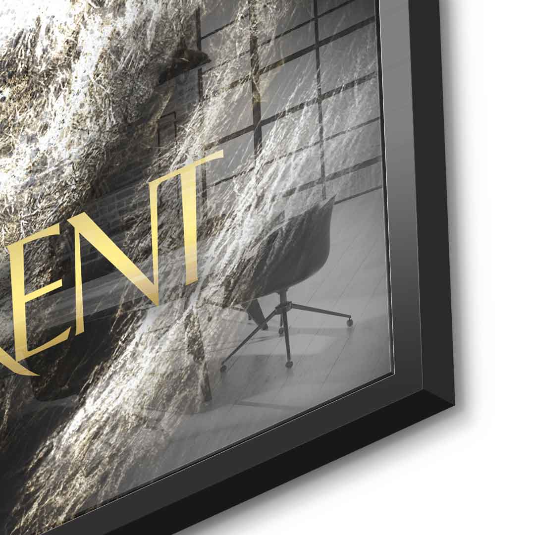 DOTCOMCANVAS 24K Feingold Bild Luxury Tiger - 24K Feingold