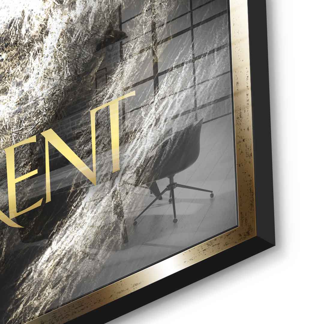 DOTCOMCANVAS 24K Feingold Bild Luxury Tiger - 24K Feingold