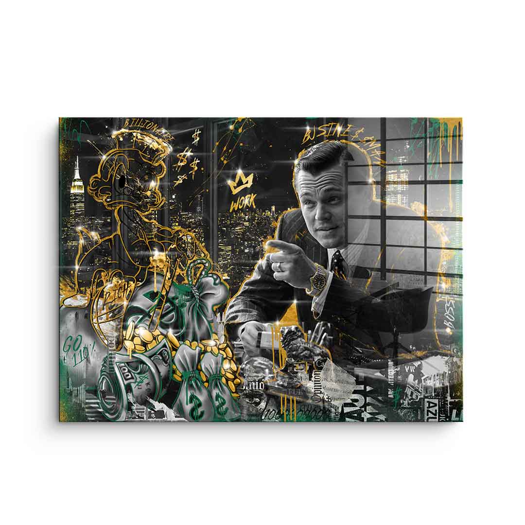 DOTCOMCANVAS 24K Feingold Bild BUSINE$$ MAN - 24K Feingold
