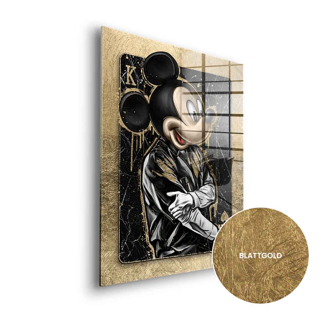 DOTCOMCANVAS 24K Feingold Bild GANGSTER KING - 24K Feingold