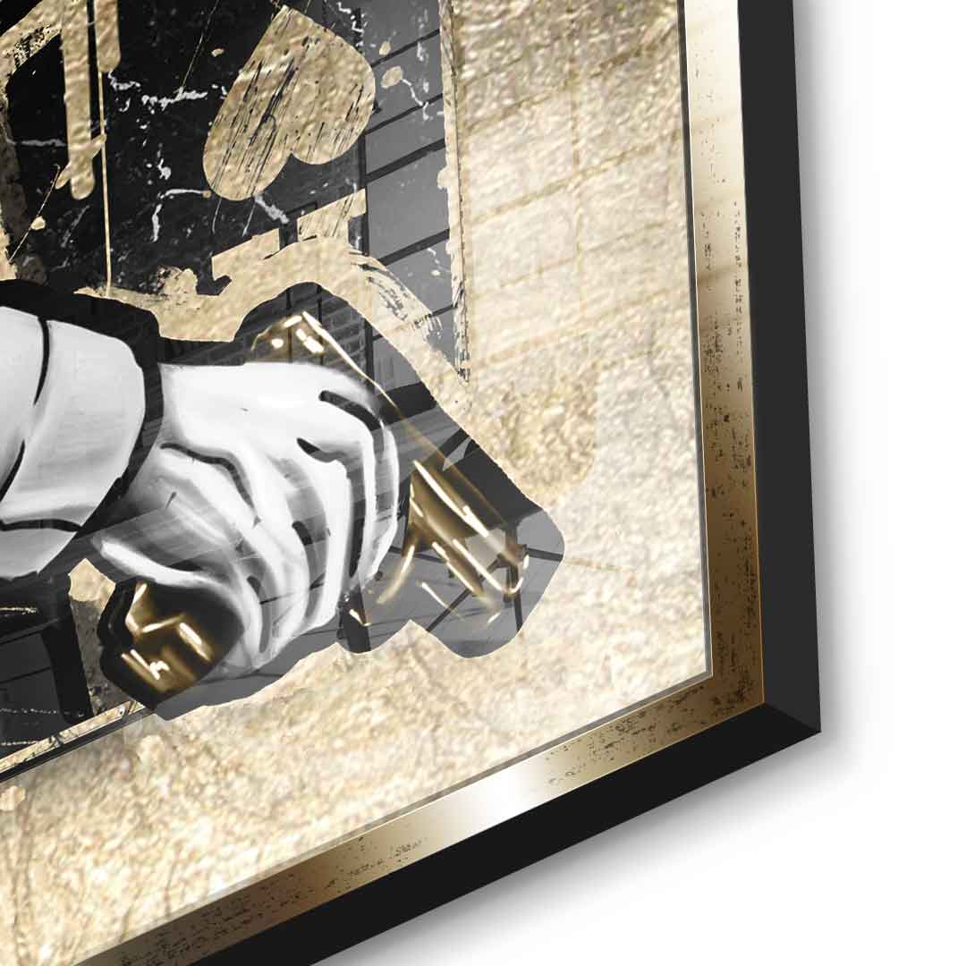DOTCOMCANVAS 24K Feingold Bild GANGSTER KING - 24K Feingold