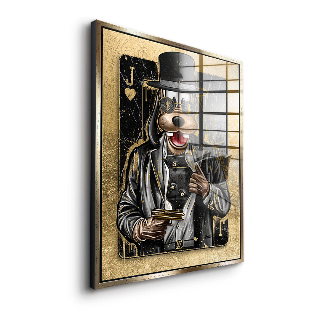 DOTCOMCANVAS 24K Feingold Bild GANGSTER JACK - 24K Feingold