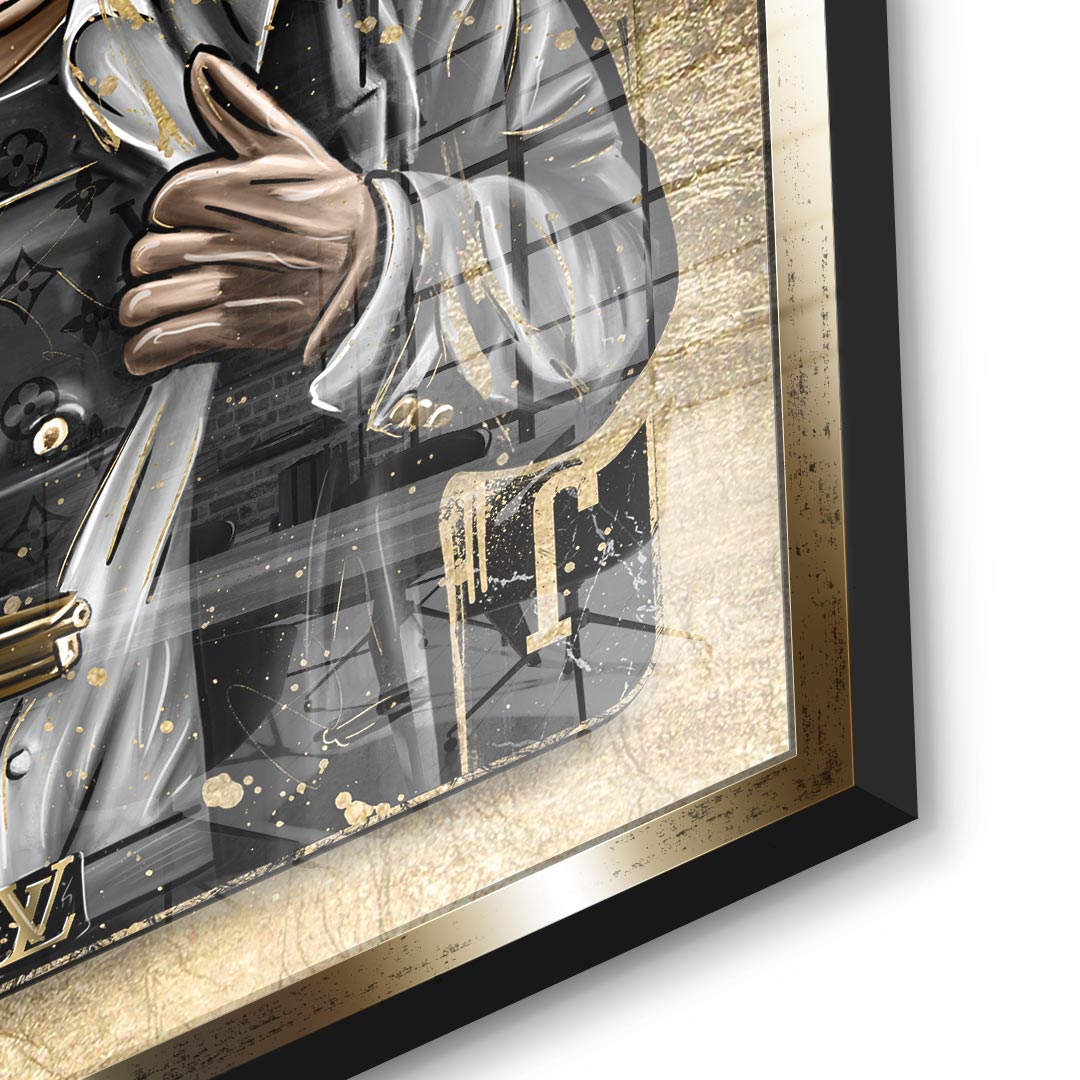 DOTCOMCANVAS 24K Feingold Bild GANGSTER JACK - 24K Feingold