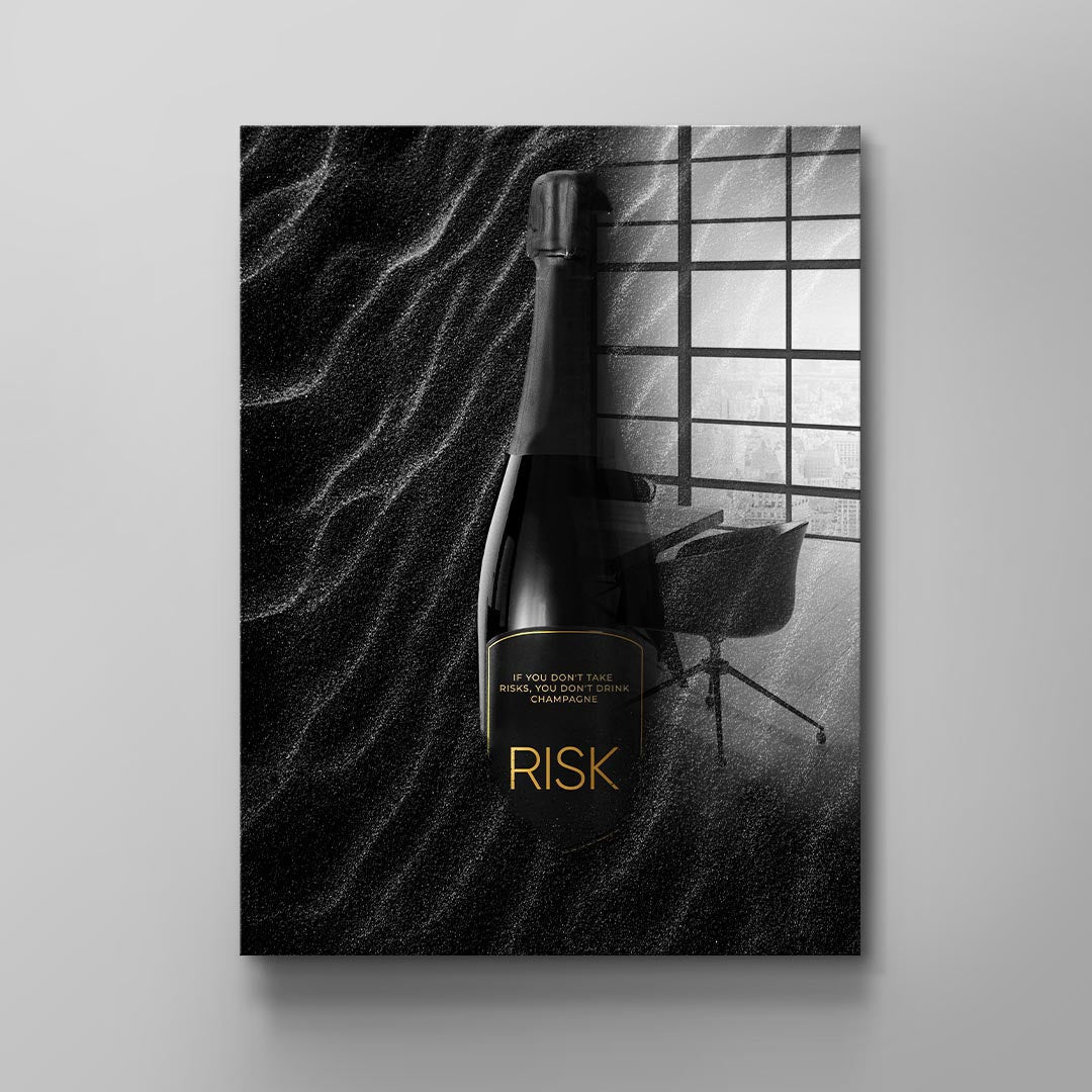 DOTCOMCANVAS 24K Feingold Bild PURE RISK - 24K Feingold