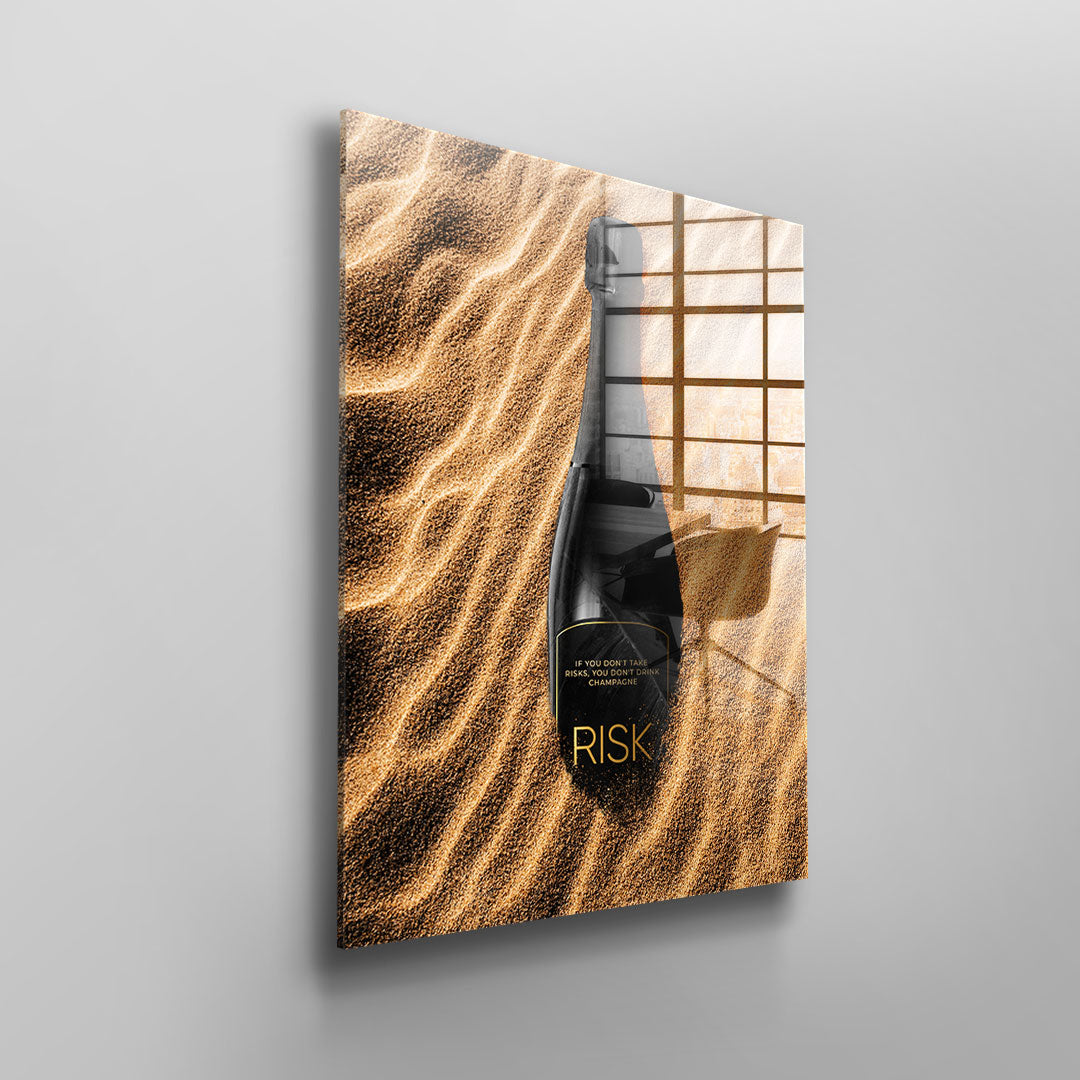 DOTCOMCANVAS 24K Feingold Bild PURE RISK - 24K Feingold