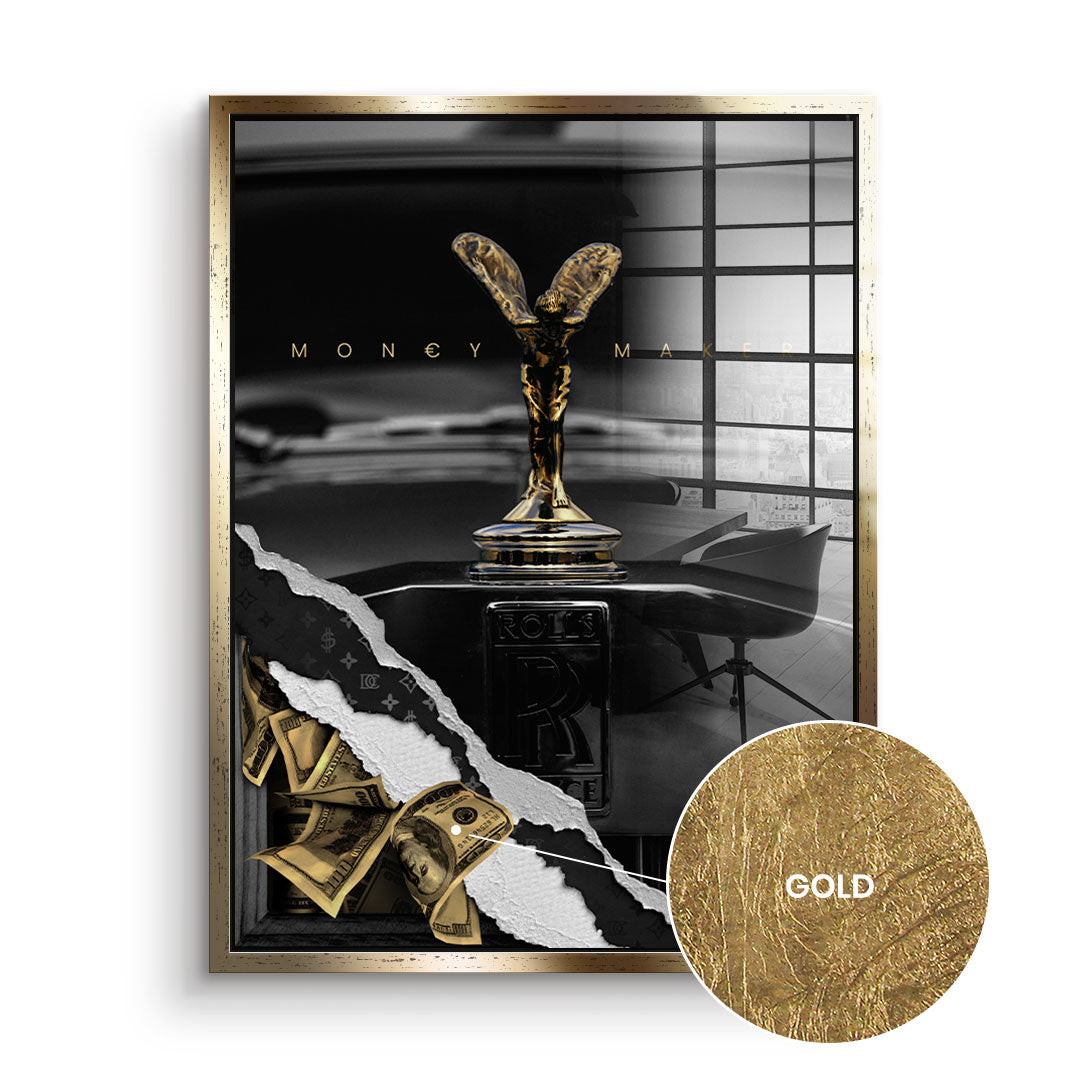 DOTCOMCANVAS 24K Feingold Bild Money Maker - 24K Feingold