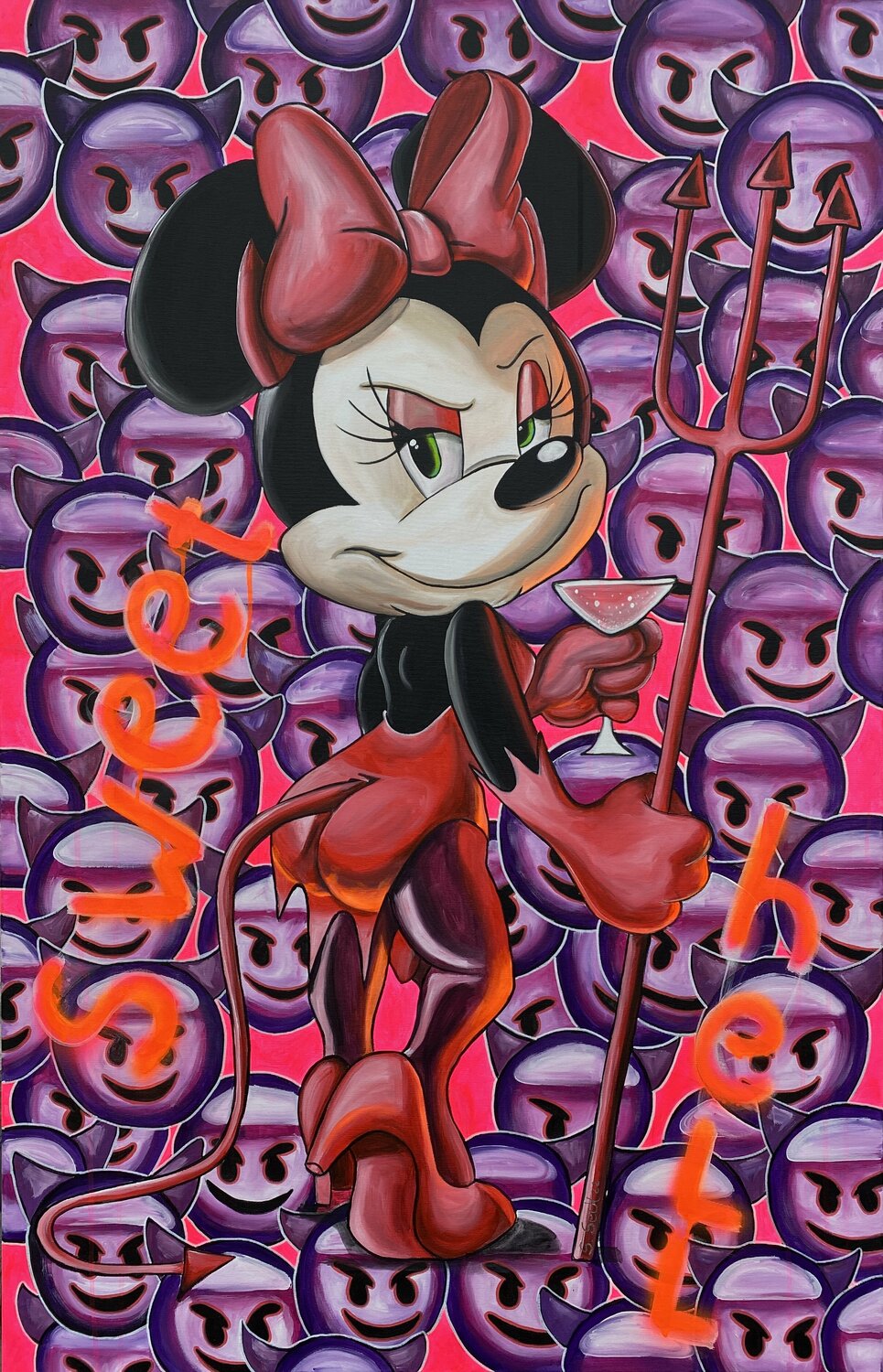 Sweet Hell – Original-Gemälde von Sabrina Seck