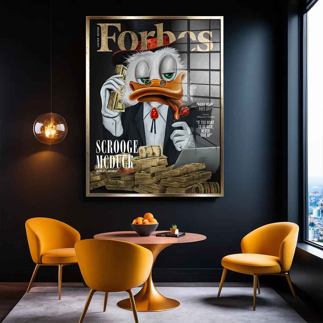 DOTCOMCANVAS 24K Feingold Bild Billionaire Duck - 24K Feingold