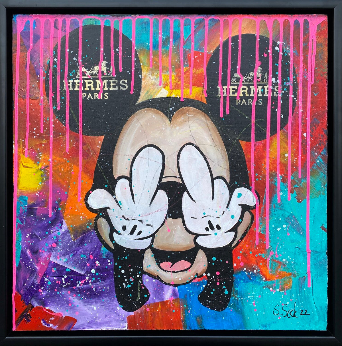 Mickey Hermes – Original-Gemälde von Sabrina Seck