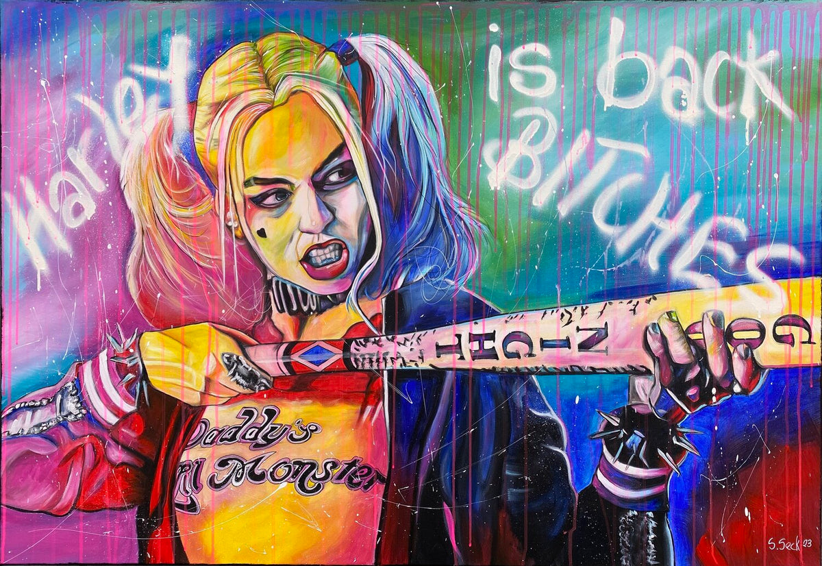 Harley is back – Original-Gemälde von Sabrina Seck