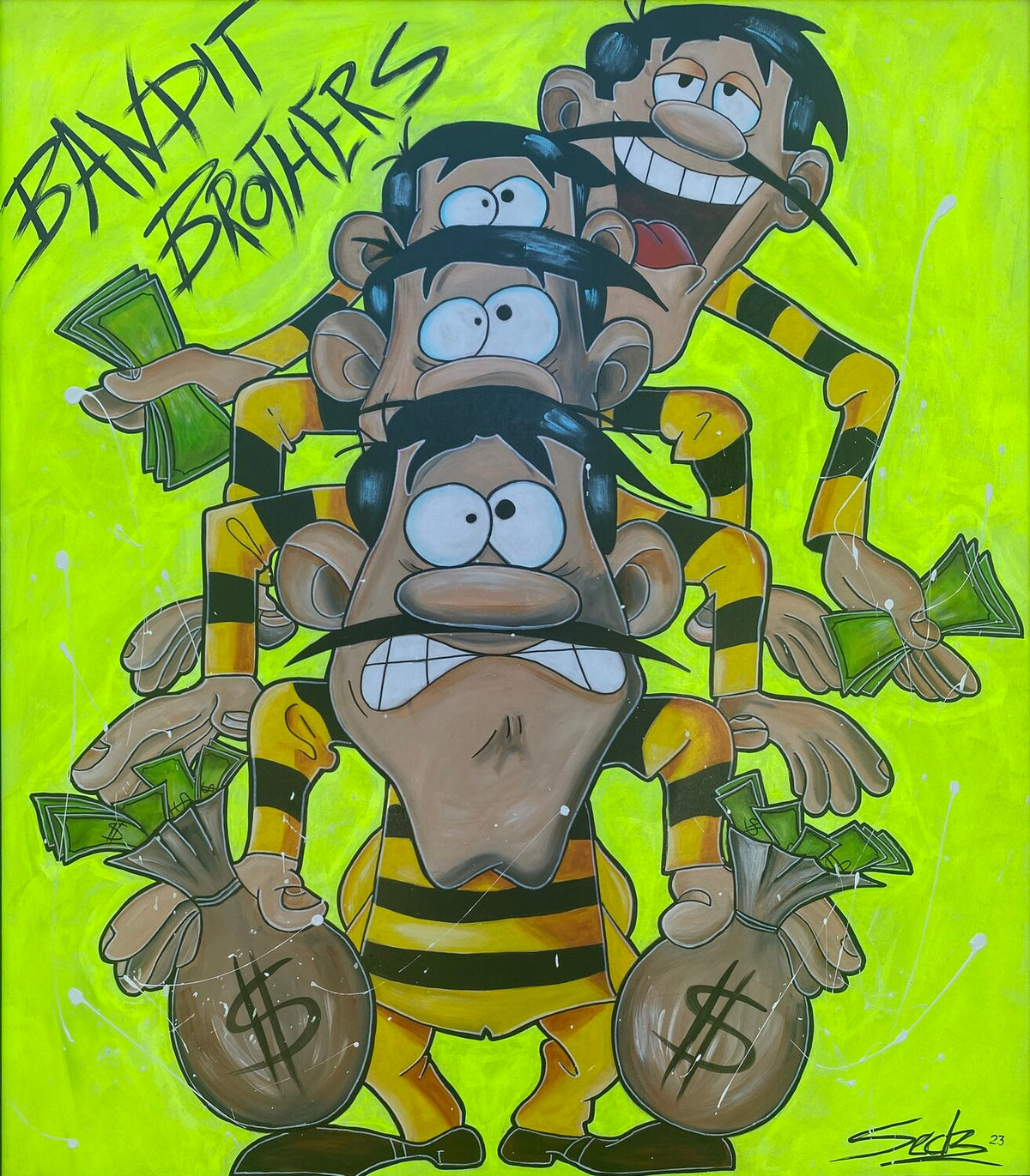 Bandit Brothers – Original-Gemälde von Sabrina Seck
