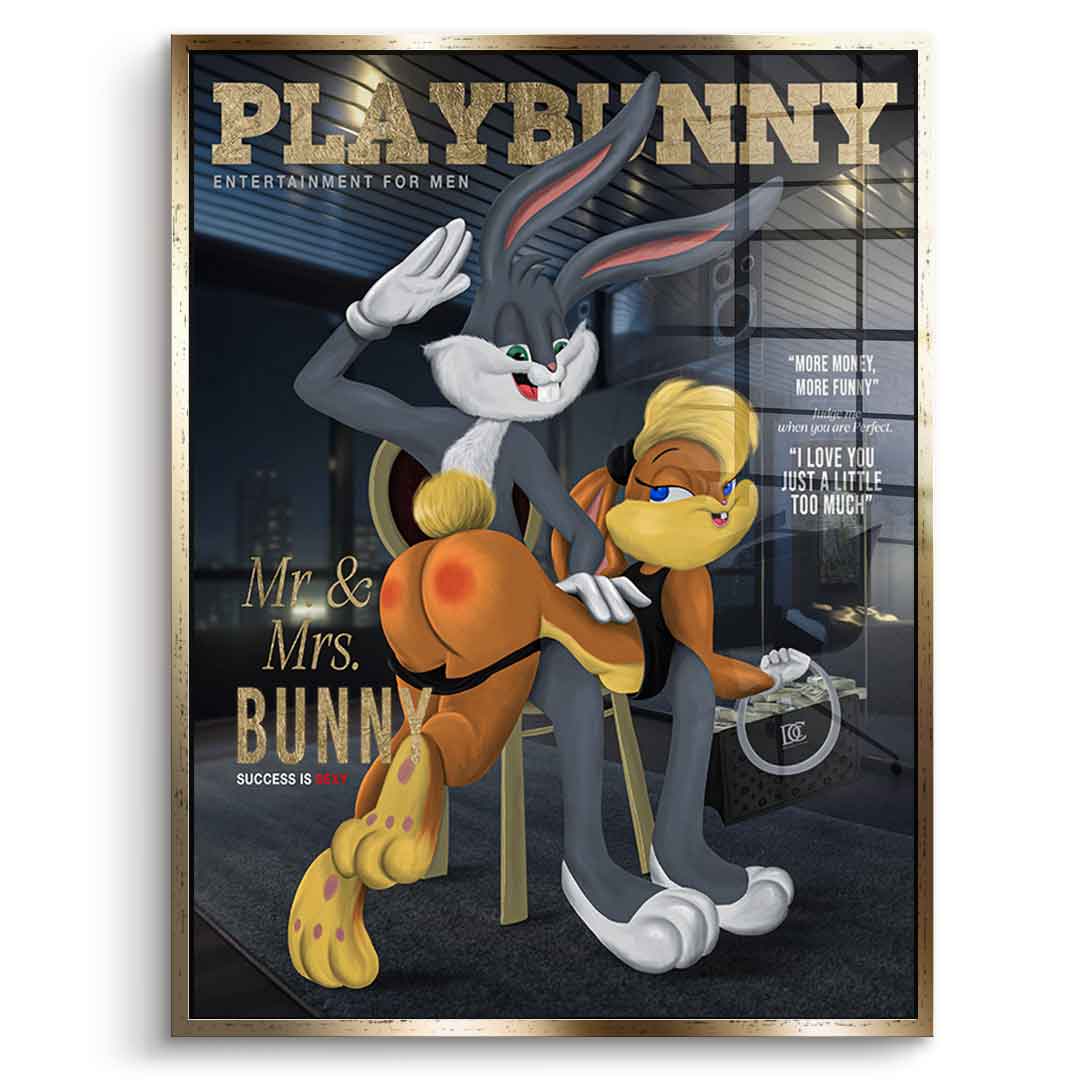 DOTCOMCANVAS 24K Feingold Bild Playbunny - 24K Feingold