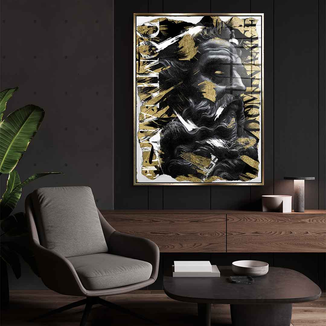 DOTCOMCANVAS 24K Feingold Bild Luxury Zeus - 24K Feingold