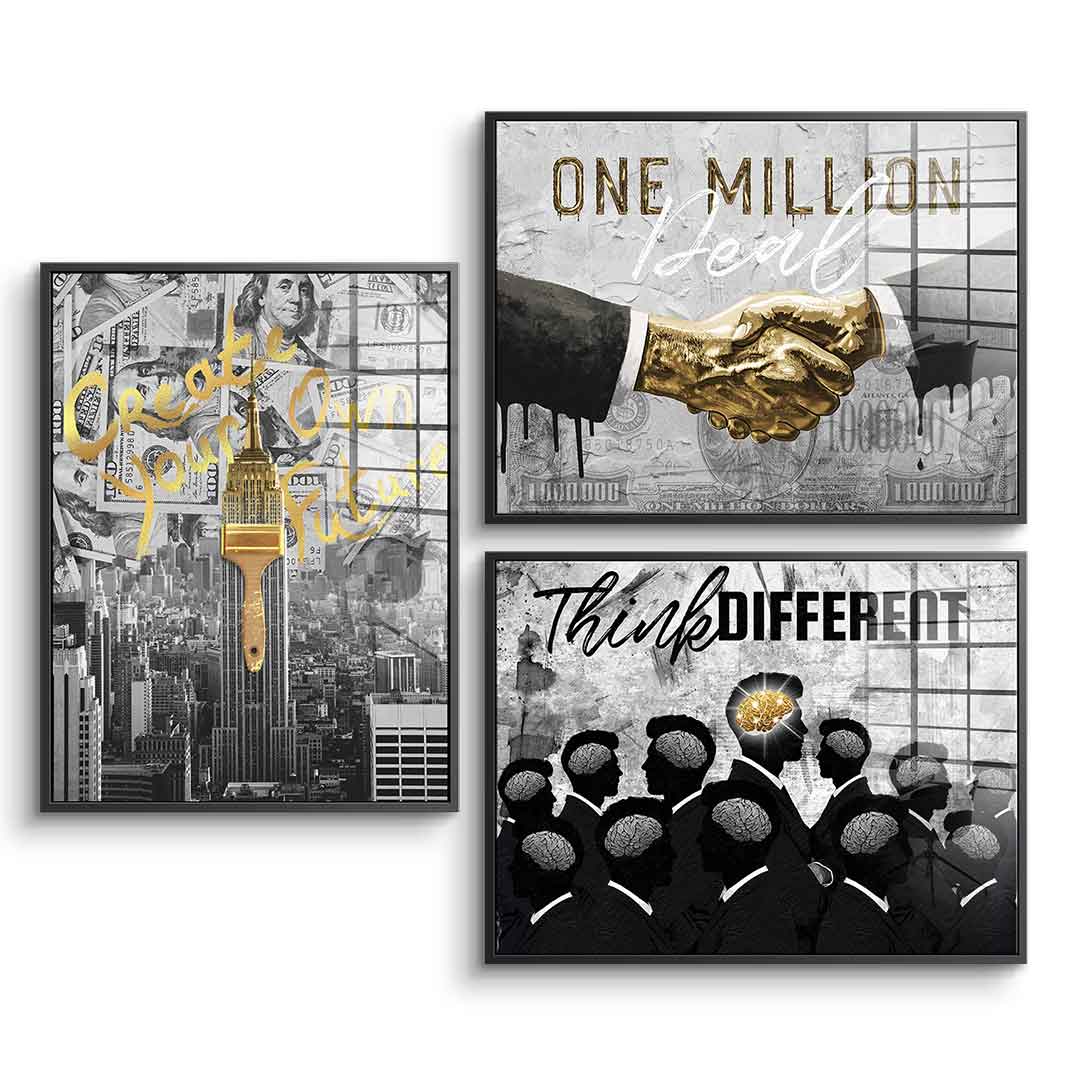 Entrepreneur Grey Gold - Acrylglas 3x