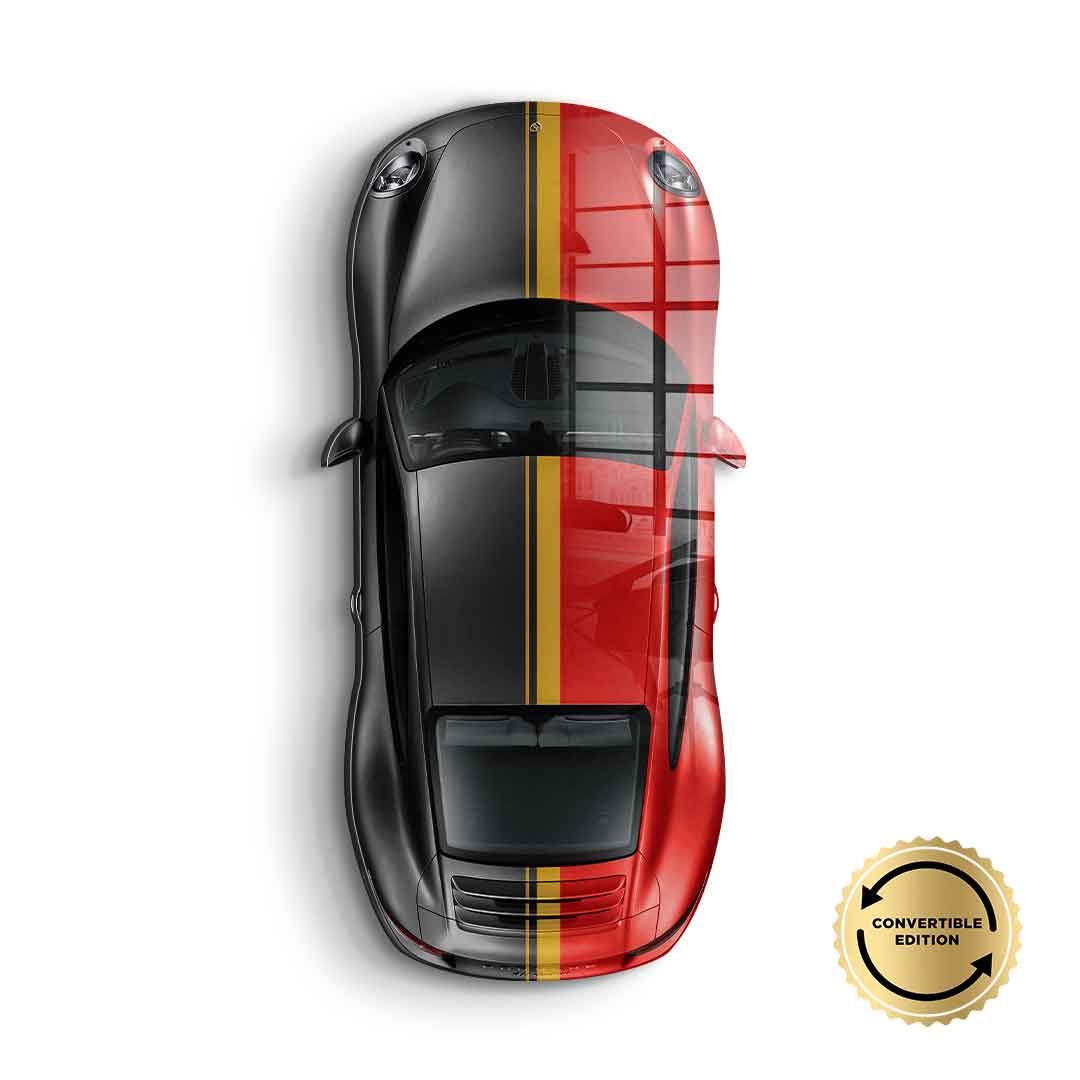 Rzeźba ścienna Porsche 911 Carrera - szkło akrylowe