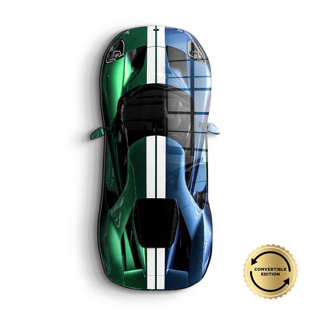 Rzeźba ścienna Ford GT - szkło akrylowe