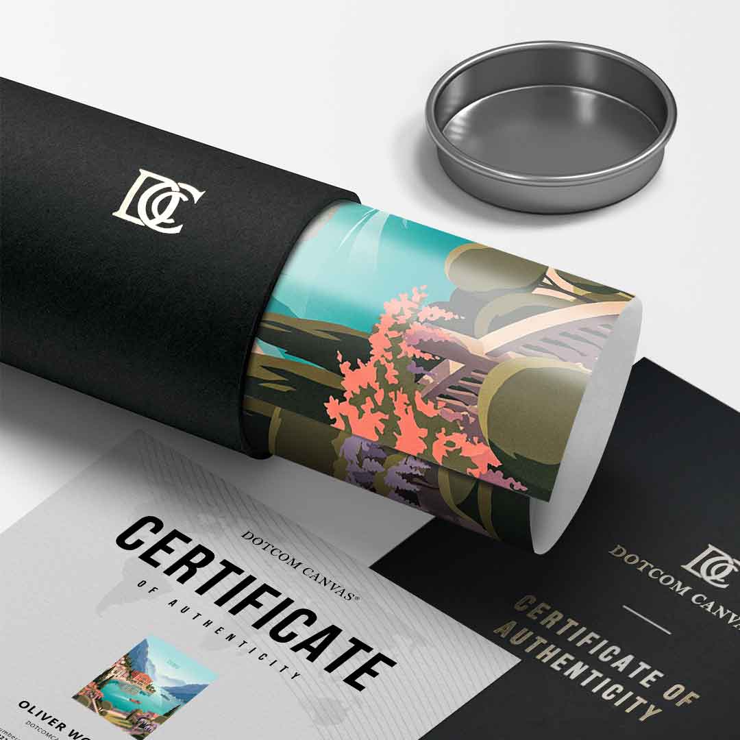 DOTCOMCANVAS Como Poster Versandtube