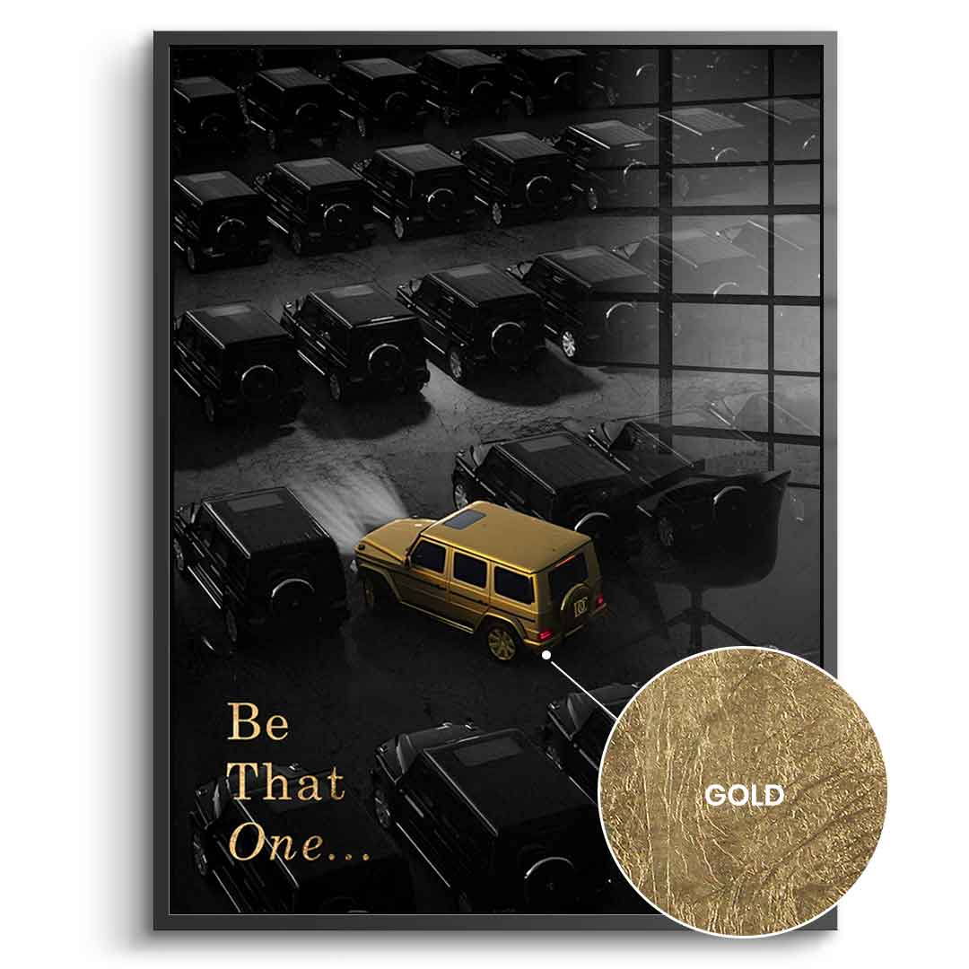 DOTCOMCANVAS 24K Feingold Bild Be That One - 24K Feingold