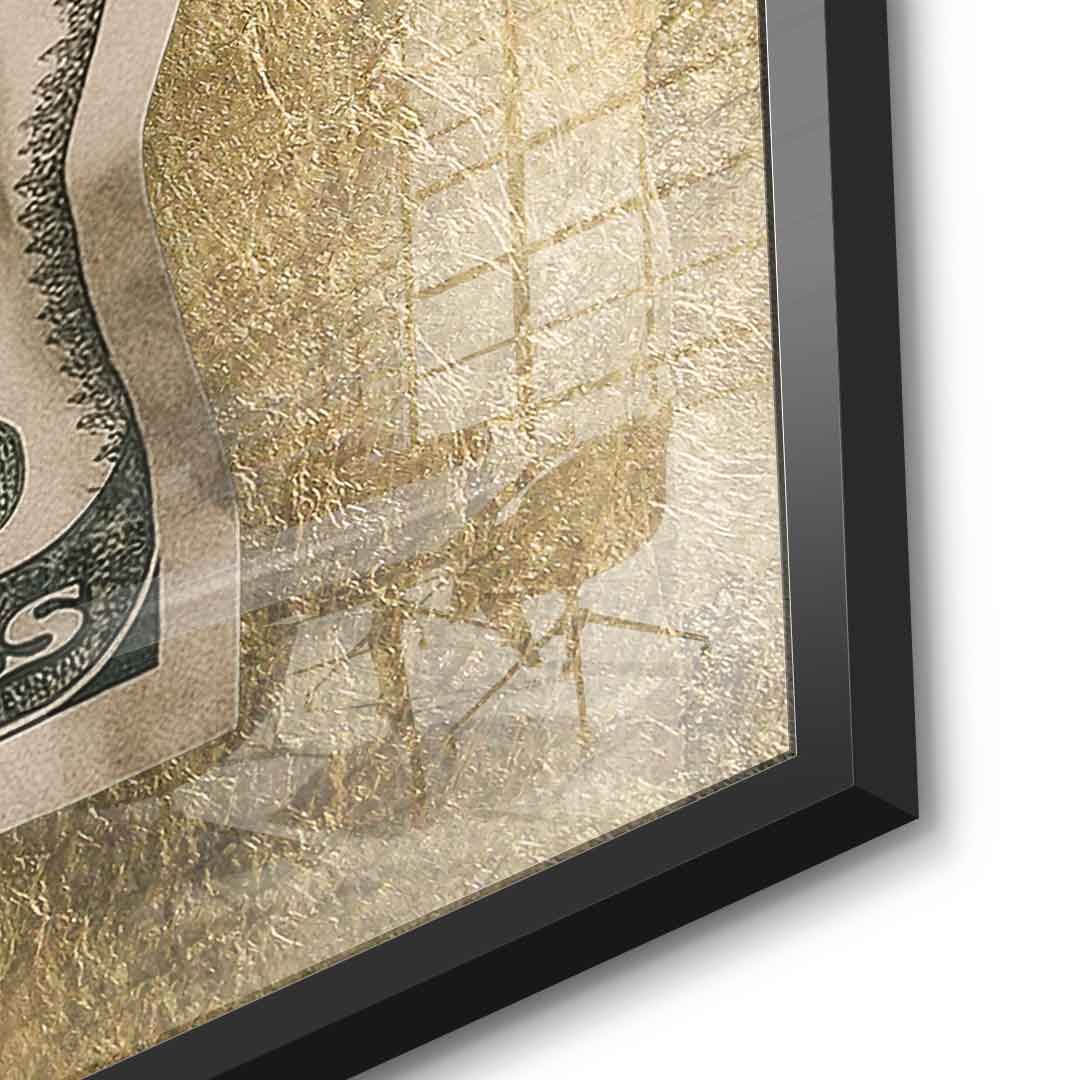 DOTCOMCANVAS 24K Feingold Bild Time is Money - 24K Feingold