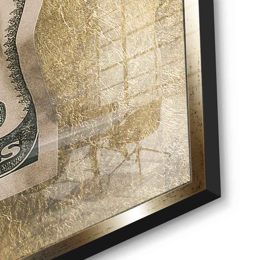 DOTCOMCANVAS 24K Feingold Bild Time is Money - 24K Feingold