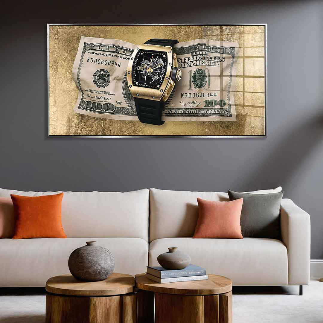 DOTCOMCANVAS 24K Feingold Bild Time to Action - 24K Feingold