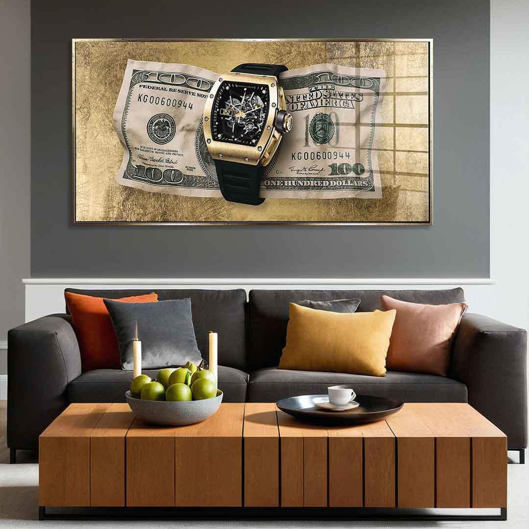 DOTCOMCANVAS 24K Feingold Bild Time to Action - 24K Feingold