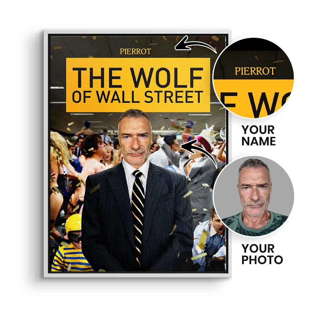 Wolf of Wall Street Pet Portrait - Customizable