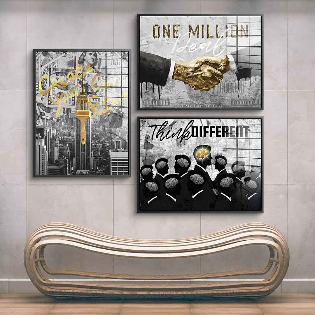 Entrepreneur Grey Gold - Acrylglas 3x