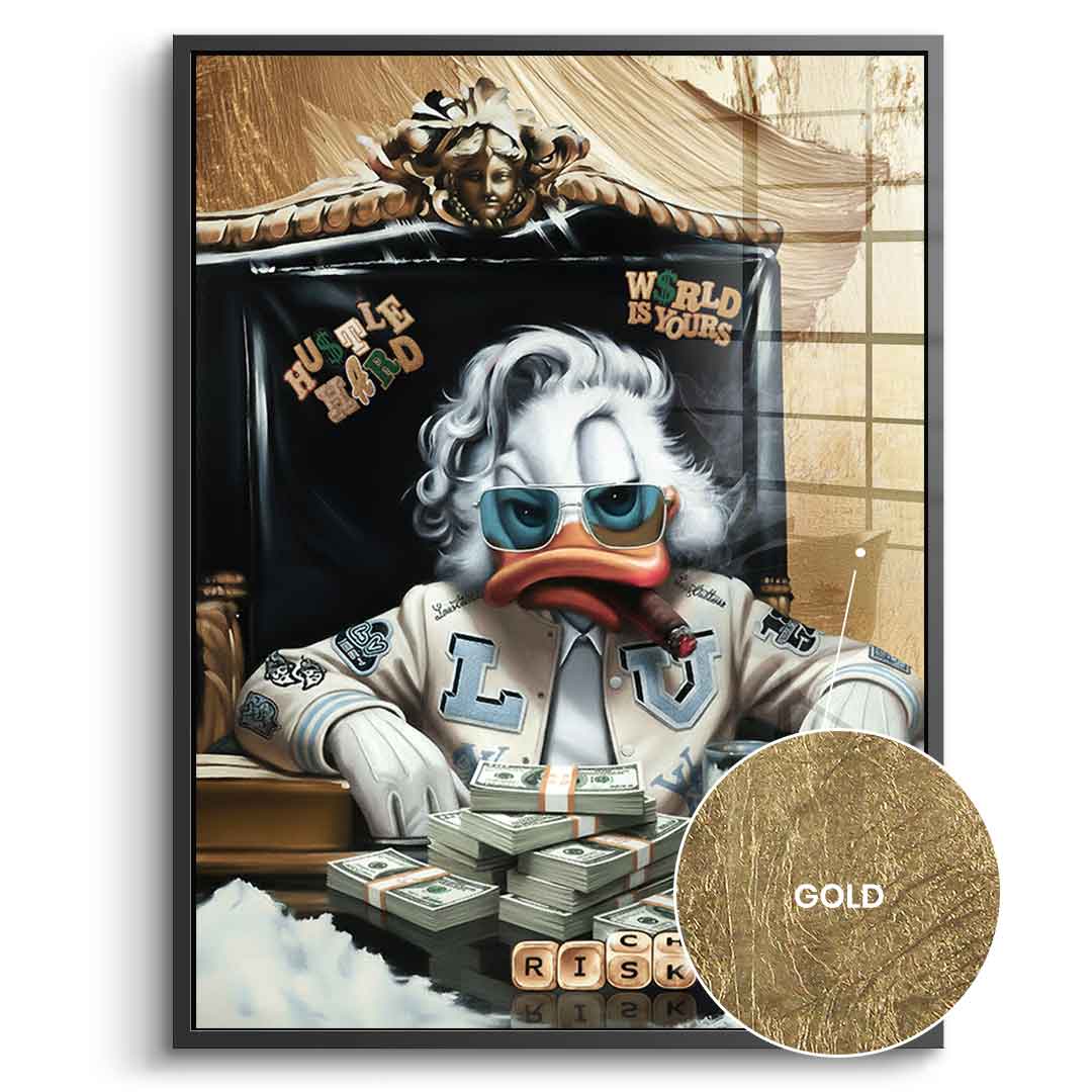 DOTCOMCANVAS 24K Feingold Bild Scarface Duck - 24K Feingold