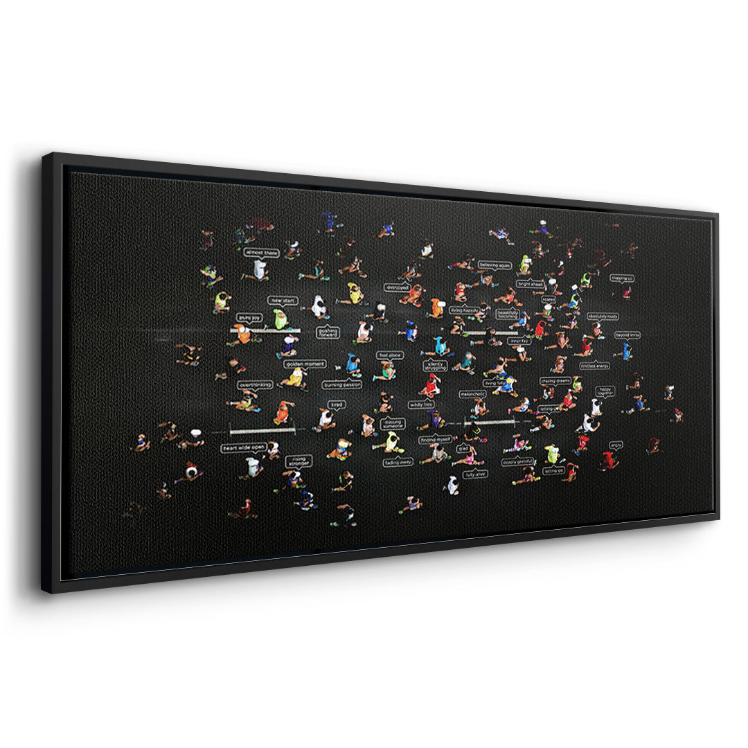 Leinwandbild Small people thing Seite Schwarz